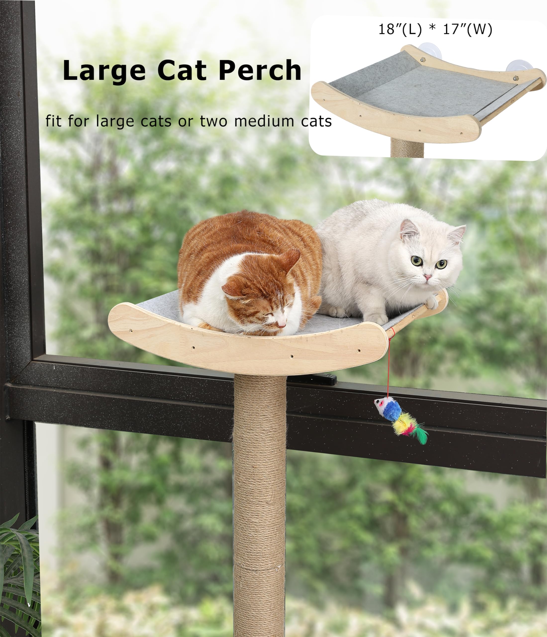Caloreduce easy-installation-window-perch makes setup quick and tool-free.