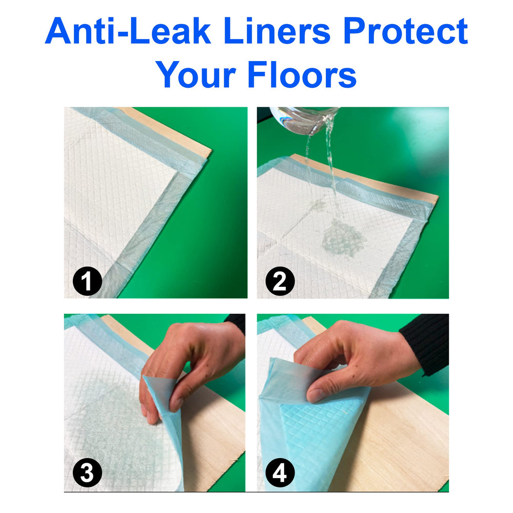CALPALMY quick-drying top layer reduces tracking around cages.