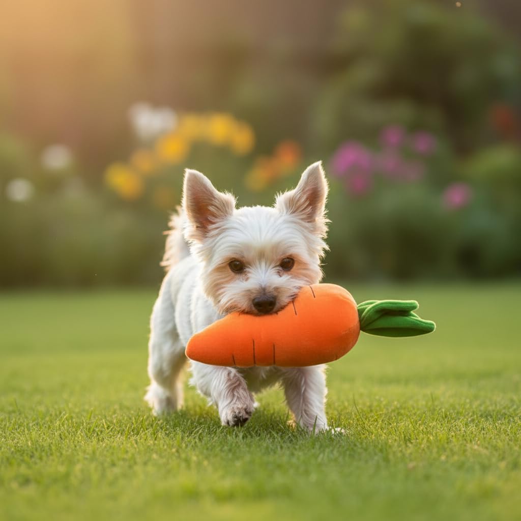 Calsgkspray carrot toy great for medium dogs' playtime