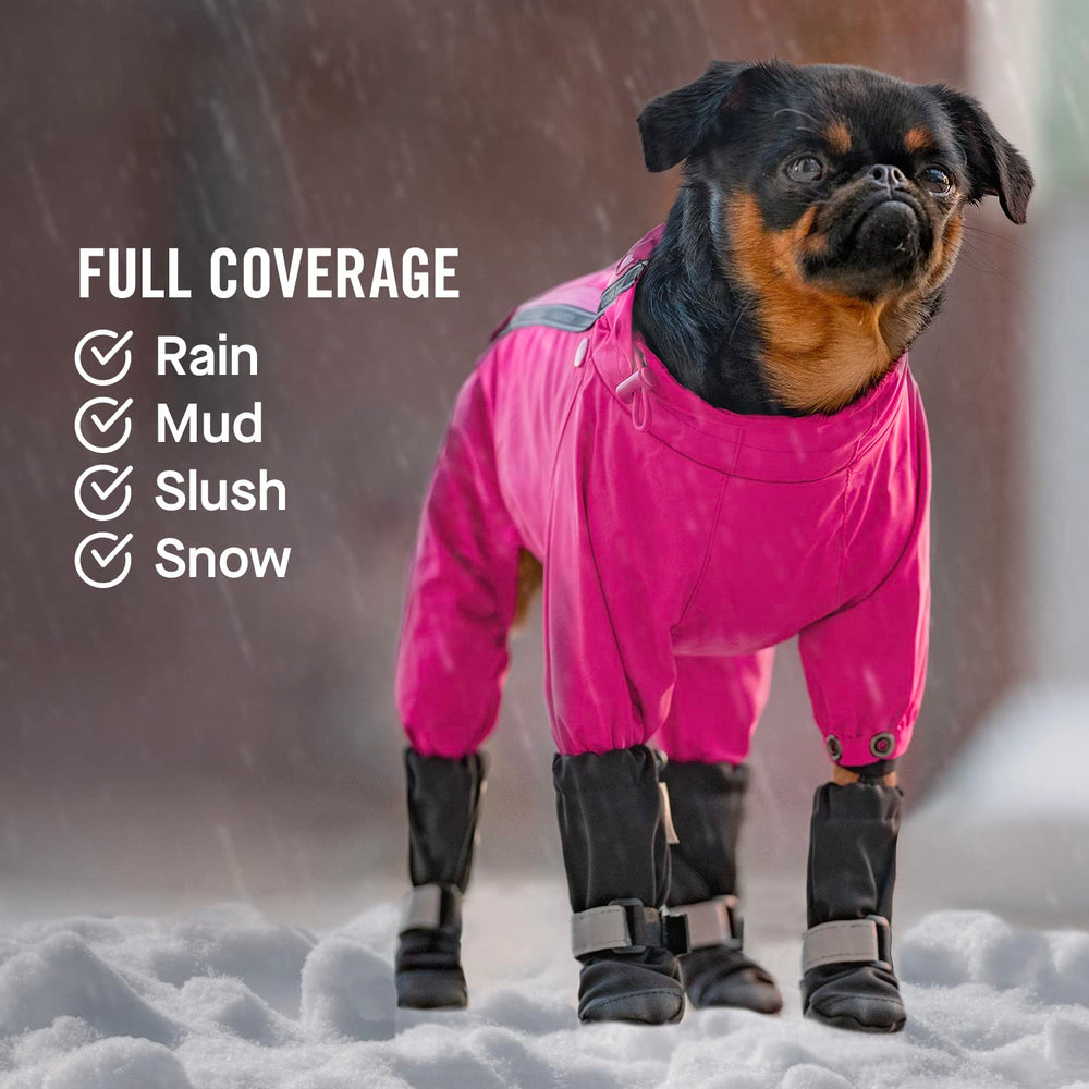 Canada Pooch dog winter boots worn on dog display