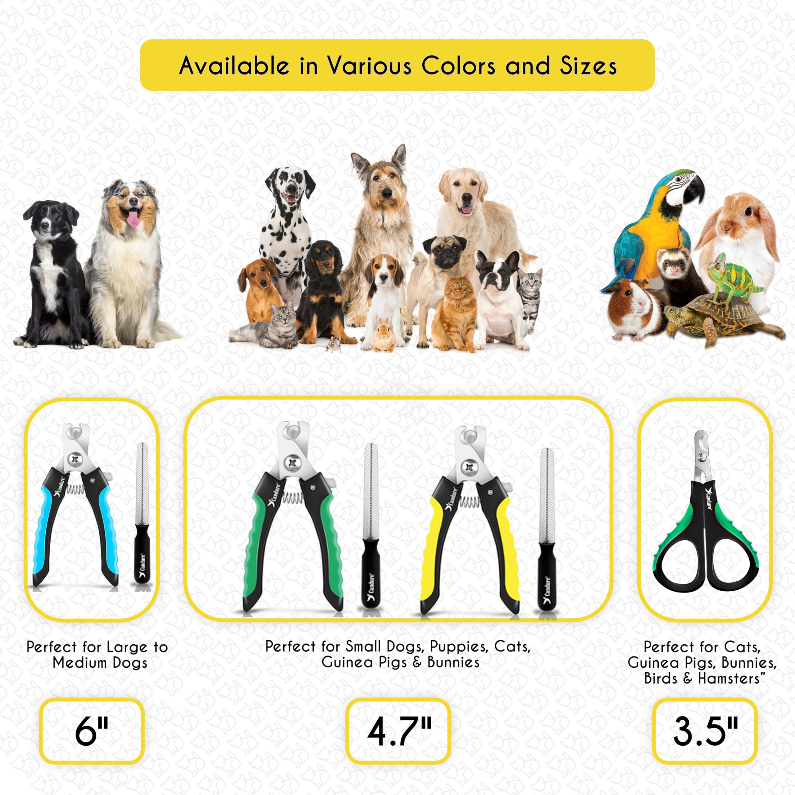 Candure Cat Nail Clipper gift-ready packaging communicates a thoughtful grooming tool.