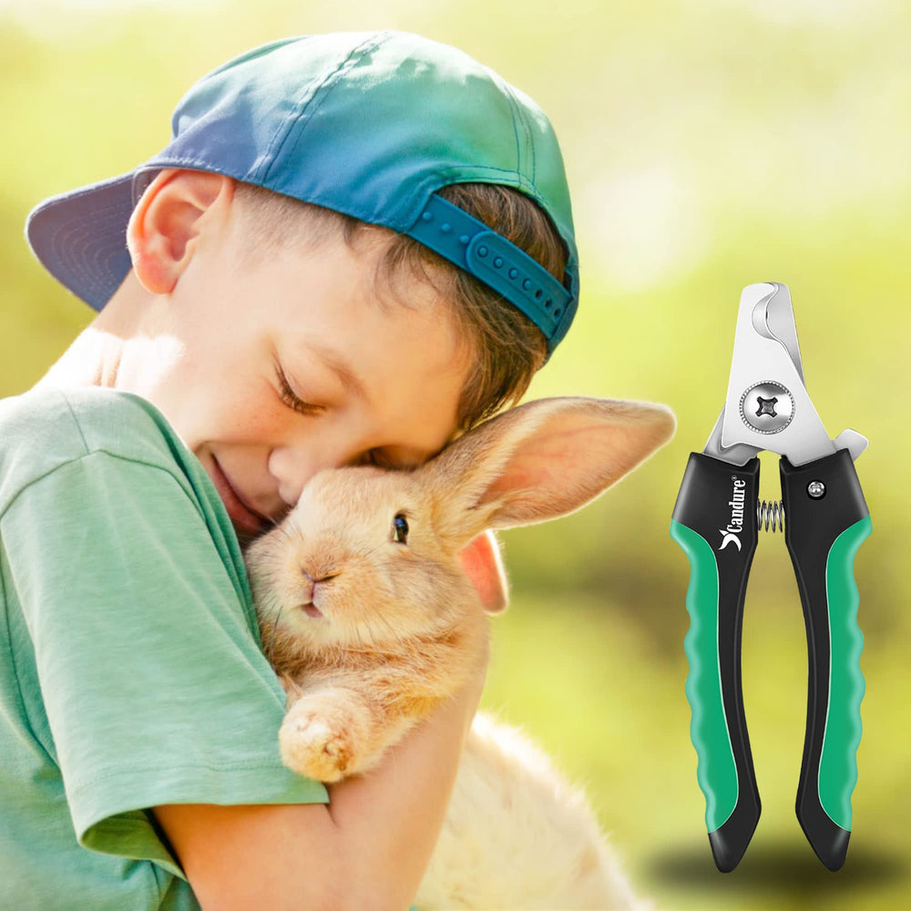 Candure dog nail clippers green small-pet use suitable for rabbits and guinea pigs.