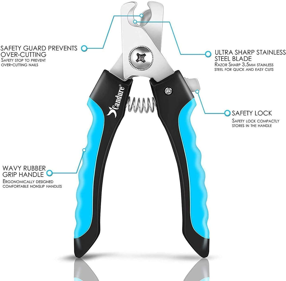 Candure stainless steel blade close-up for precise, smooth nails.