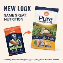 CANIDAE Pure Farm to Bowl peas close-up highlights plant-based fiber for digestion.