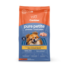 Canidae Pure Petite small-breed kibble in bowl for balanced nutrition