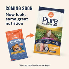 Canidae Pure Petite freeze-dried chicken coating enhances flavor for picky small dogs