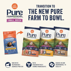 CANIDAE Pure Petite kibble-size close-up, designed for tiny mouths and easier chewing