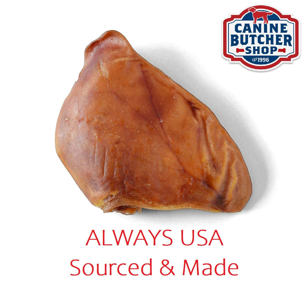 Canine Butcher Shop pig ears USA made – supports domestic sourcing and quality