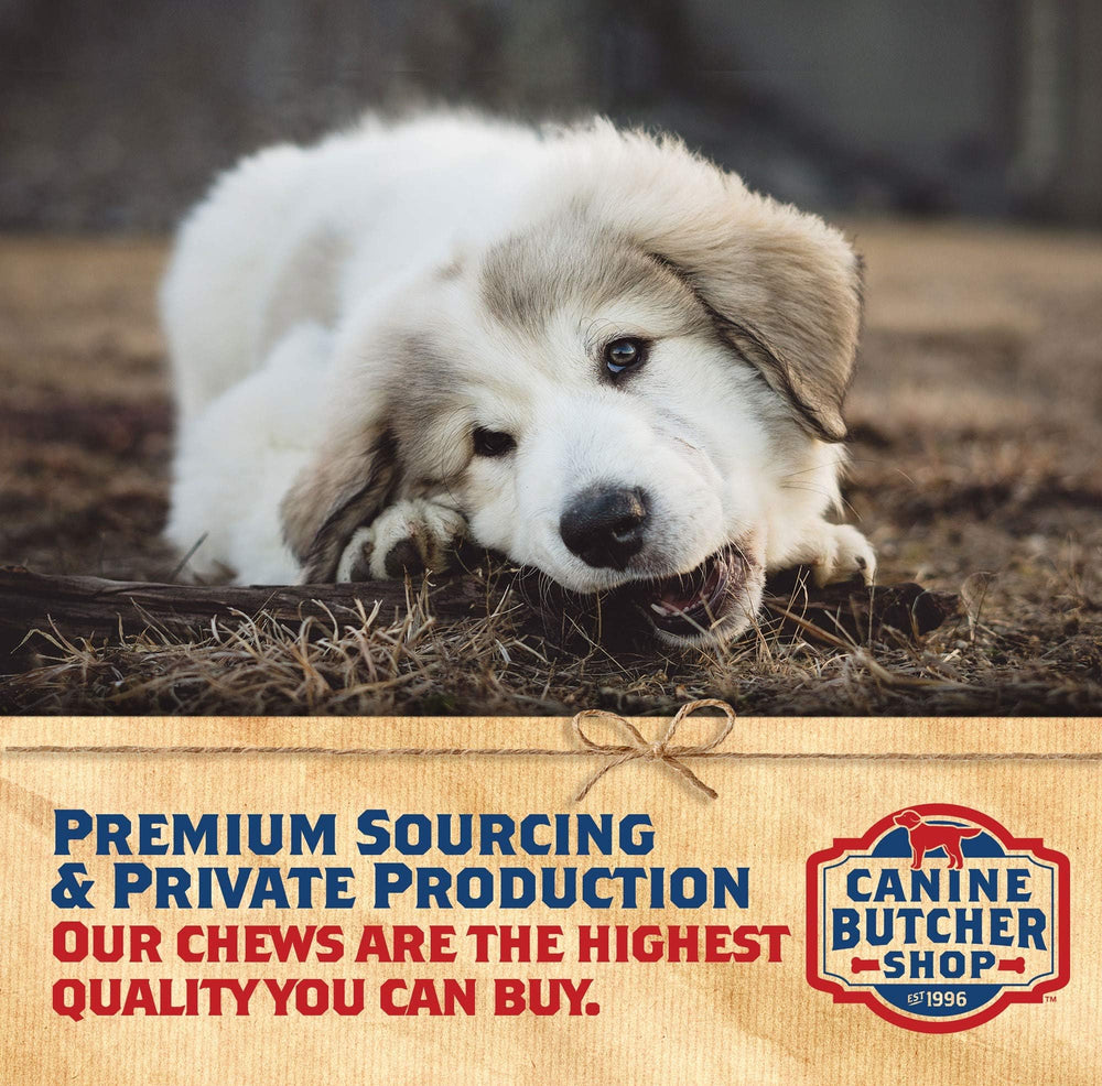 Canine Butcher Shop duck feet pack-90 premium USA-sourced ingredients indicate safety and quality.