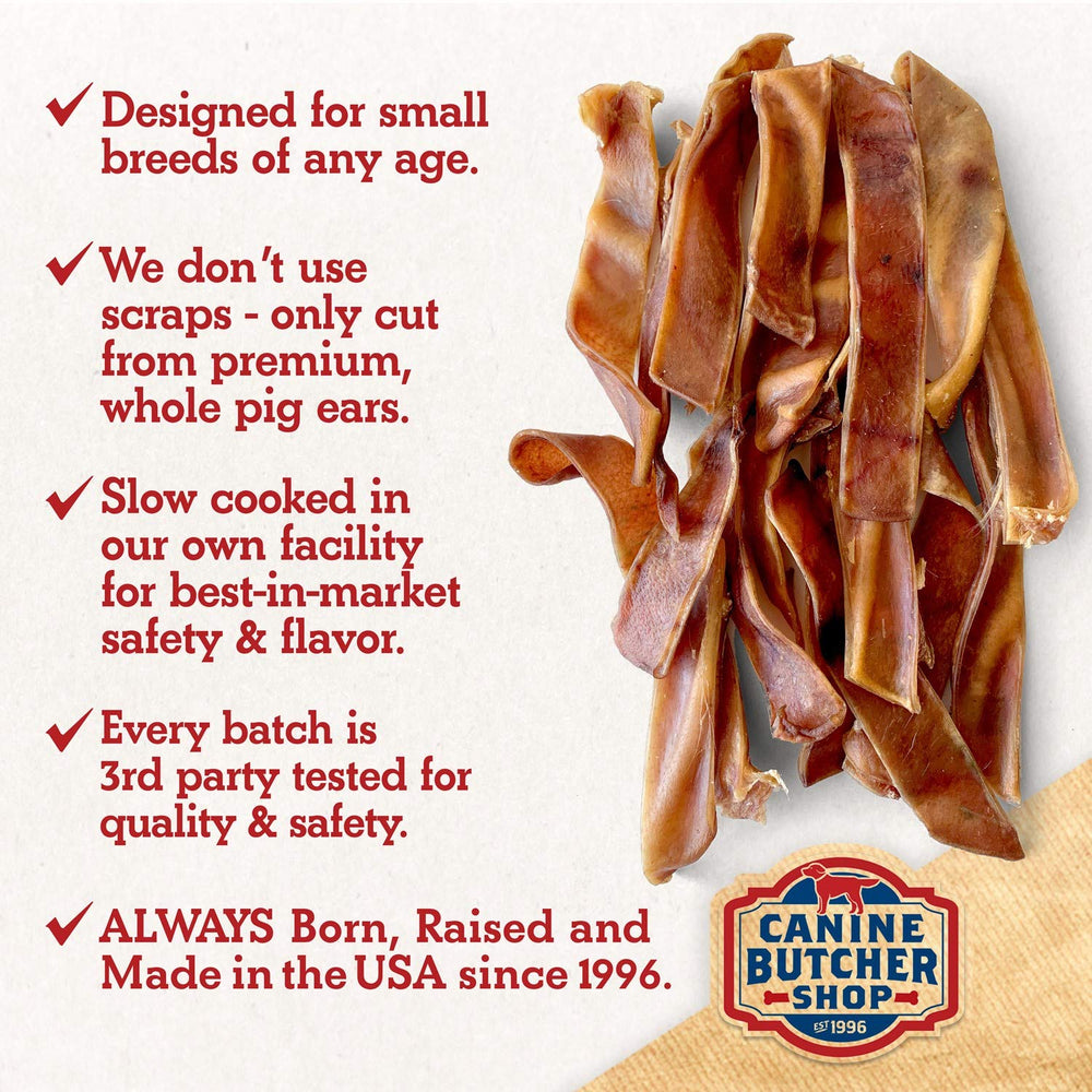 Canine Butcher Shop handmade dog chews conveying artisanal quality