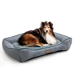 CANINE CANYON dog bed 31-5-inch top view offers plush comfort for restful pets.
