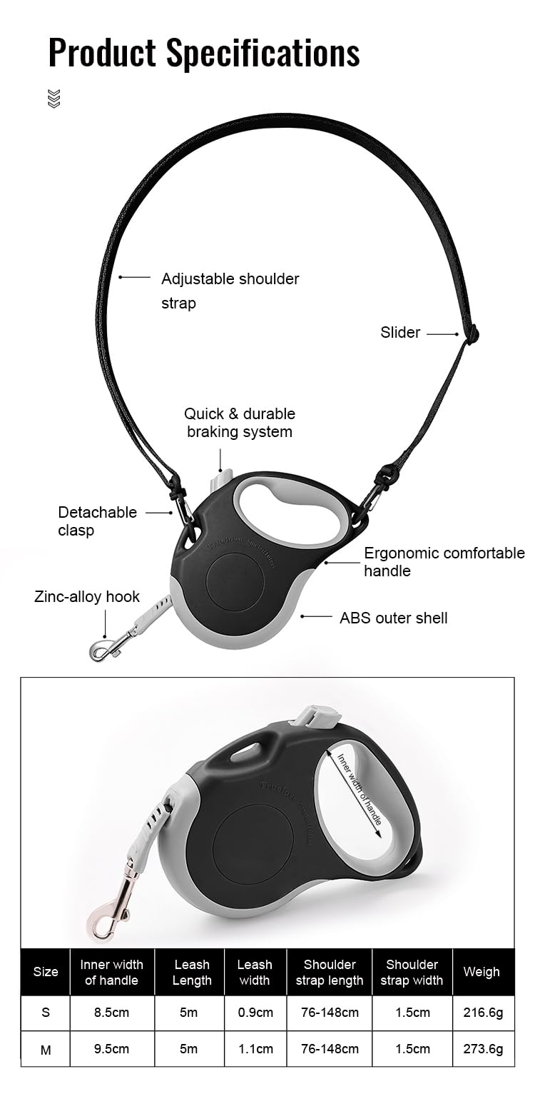 Canine Curation leash with detachable strap offers flexible wear options.