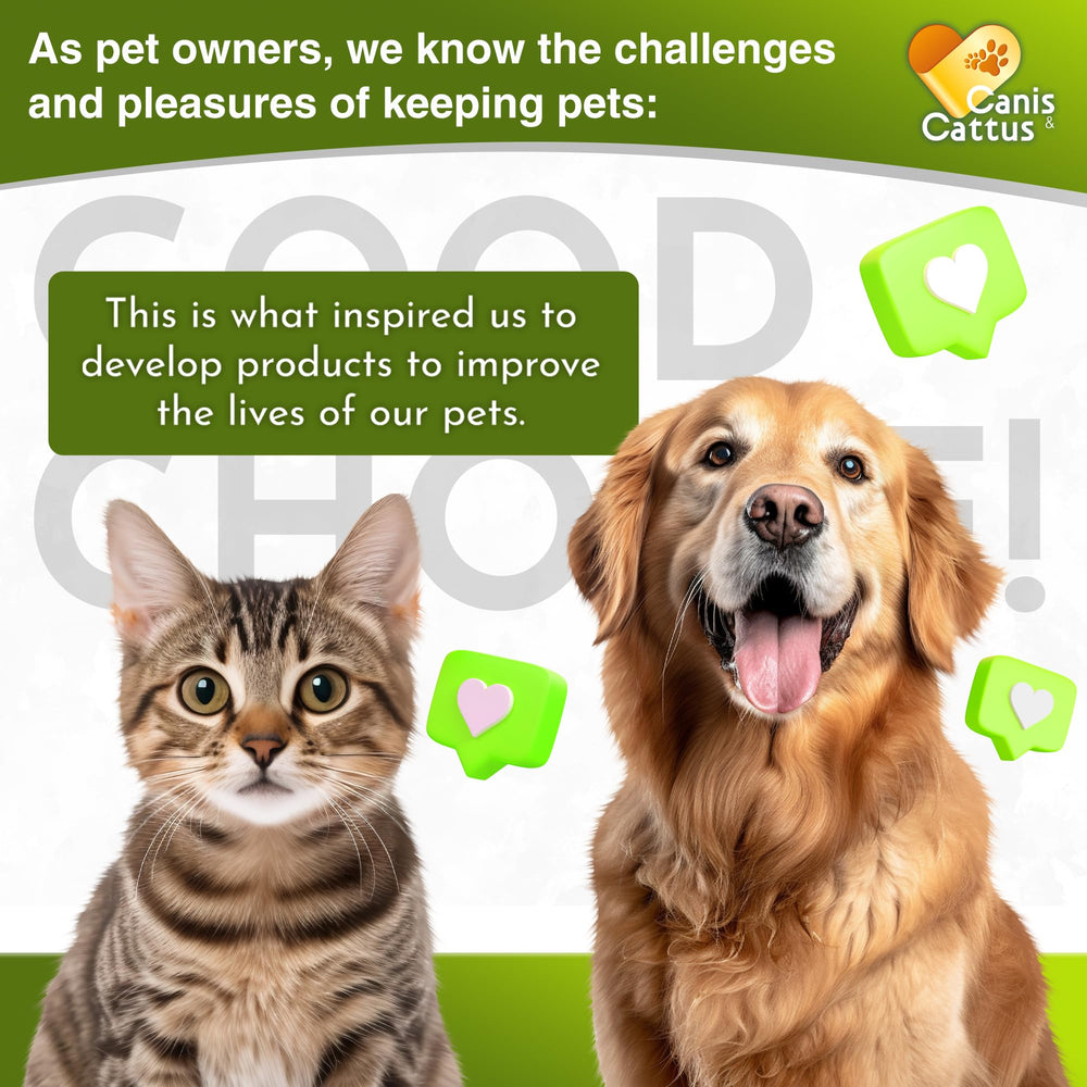 Canis&Cattus dog and cat dropper-use image showing gentle daily dosing