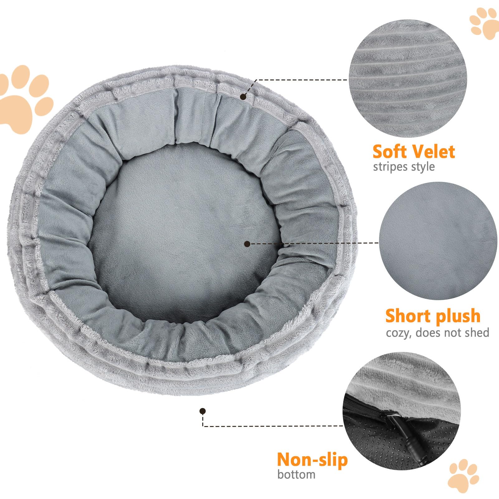 CANMIL heated cat bed nest wall design creates a secure resting spot for pets.