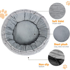 CANMIL heated cat bed nest wall design creates a secure resting spot for pets.