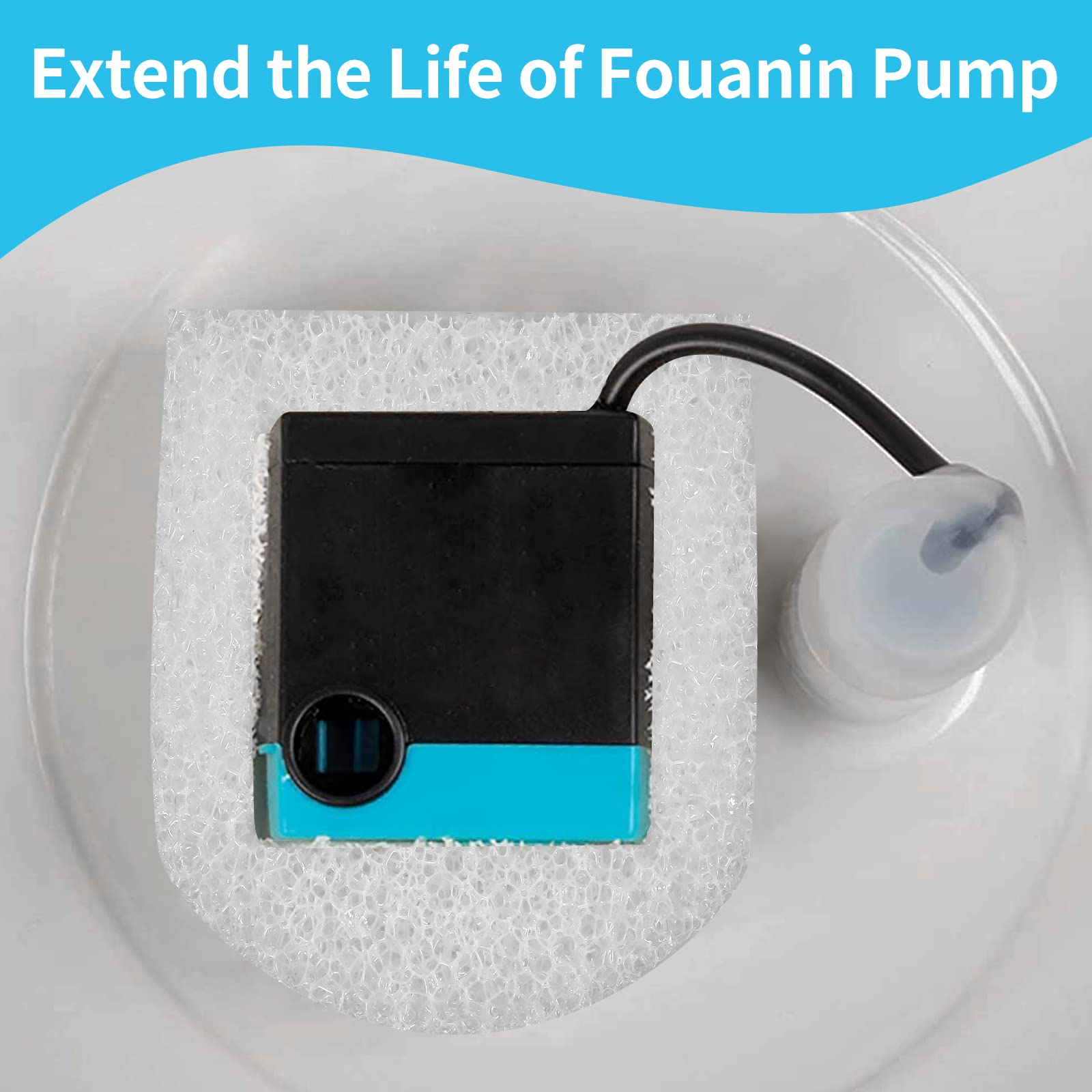 Canova cat water fountain filters show compatibility with multiple fountains for easy swaps