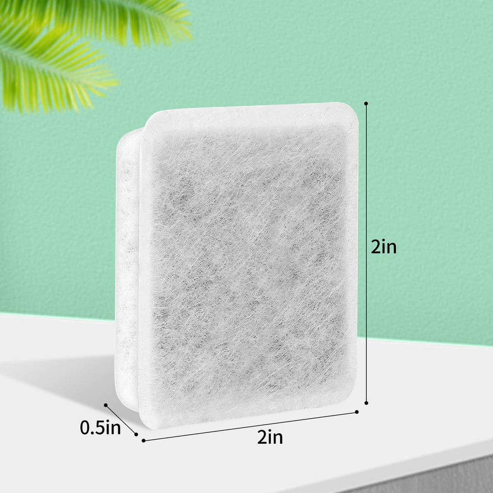 Canova charcoal filter exterior polyester layer traps hair before reaching water.