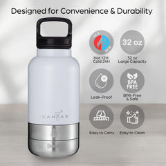CANYAS 2-in-1 detachable bowls for on-the-go meals and hydration.