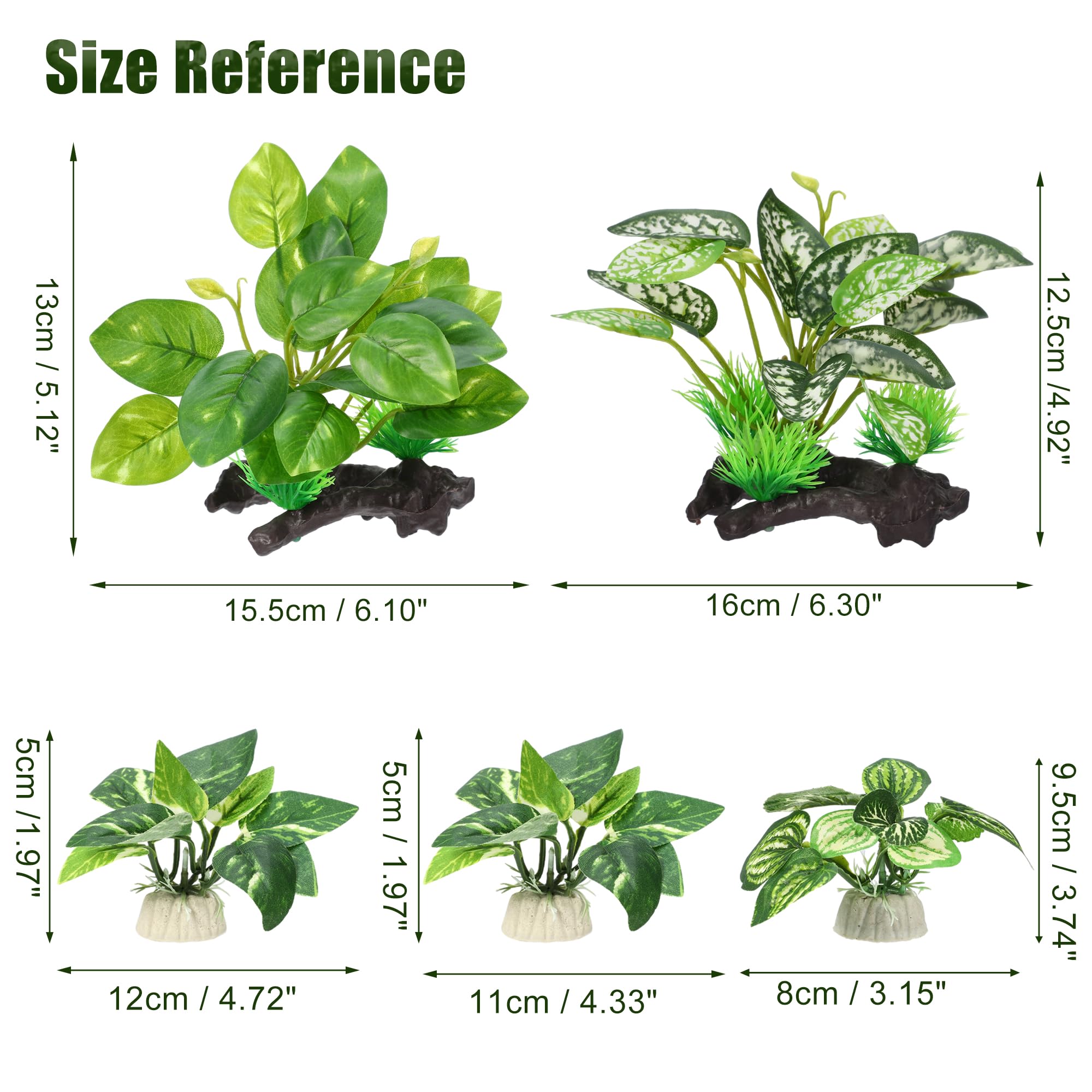 CAPASTEC Silk Plants in aquarium set offering safe shelter for fish.