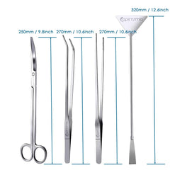 Capetsma Aquascape long curved tweezers with smooth reach for delicate stems