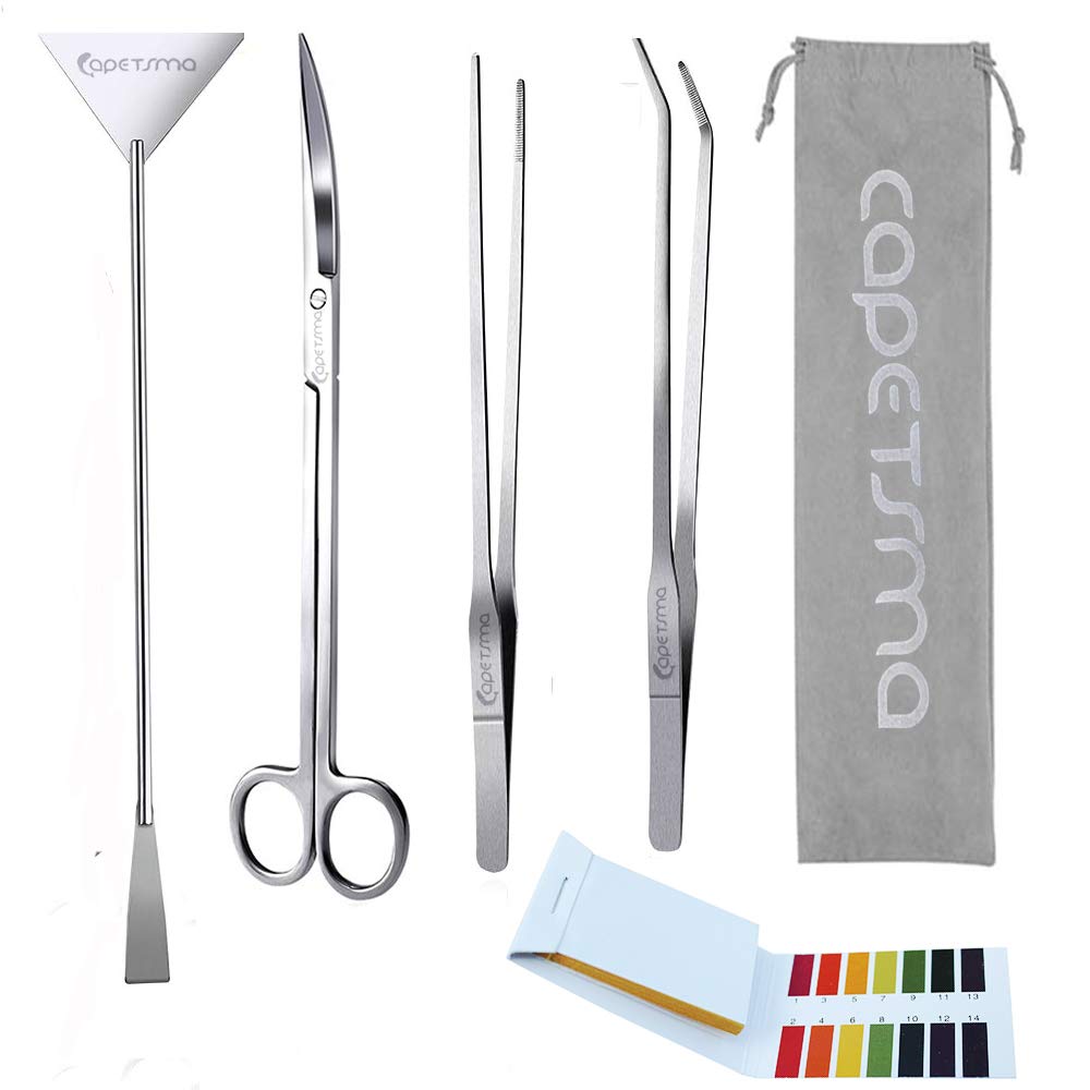 Capetsma Aquascape long straight tweezers for precise aquatic plant pruning