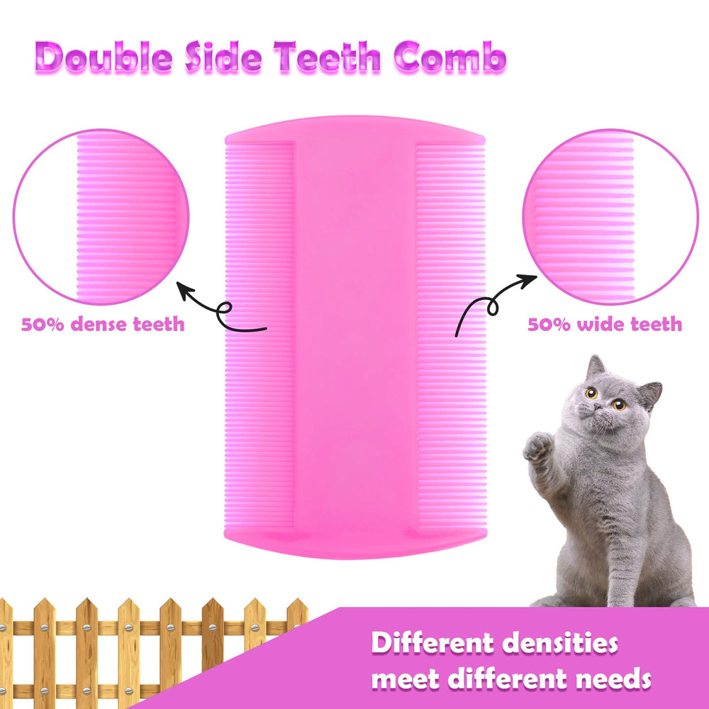 CAPHONT tear-stain comb detail pink for targeted grooming