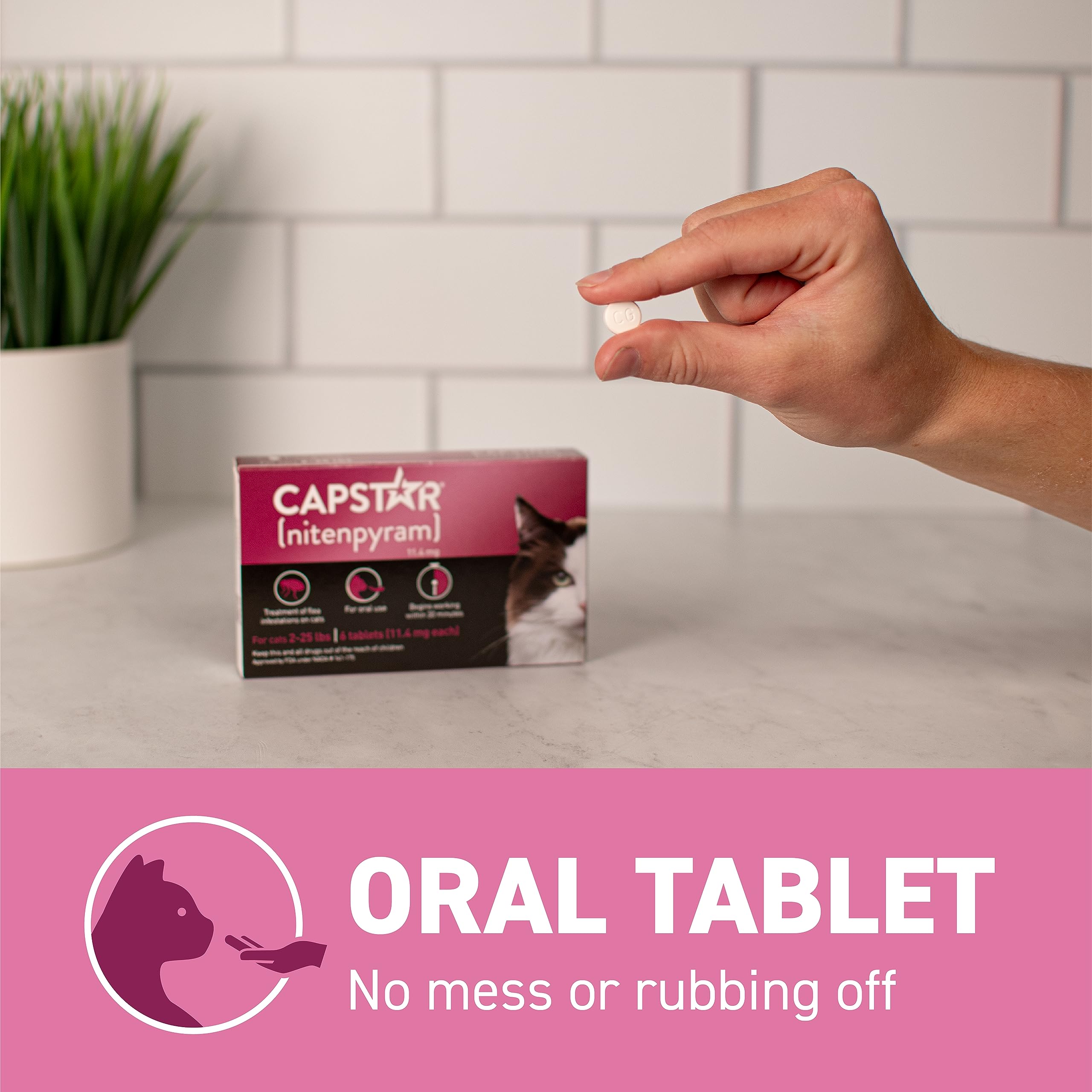 Capstar dosing on demand supports quick response to flea reinfestations.
