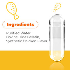 Capsuline PetCaps easy-fill design enables simple dosing and compatibility with dry ingredients.