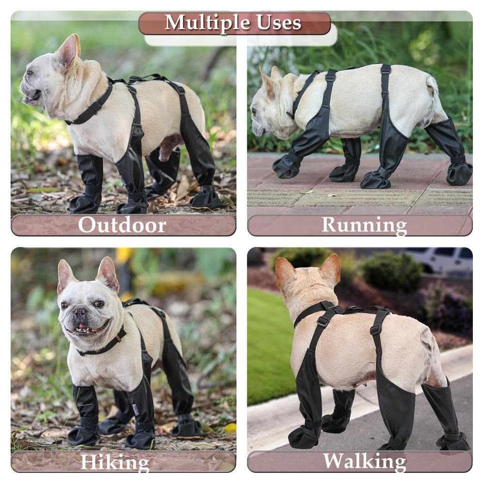 CAPT.SNOOZE dog boots back-collar connector anti-lost design