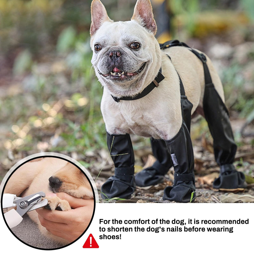 CAPT.SNOOZE dog boots breathable material for rain and mud