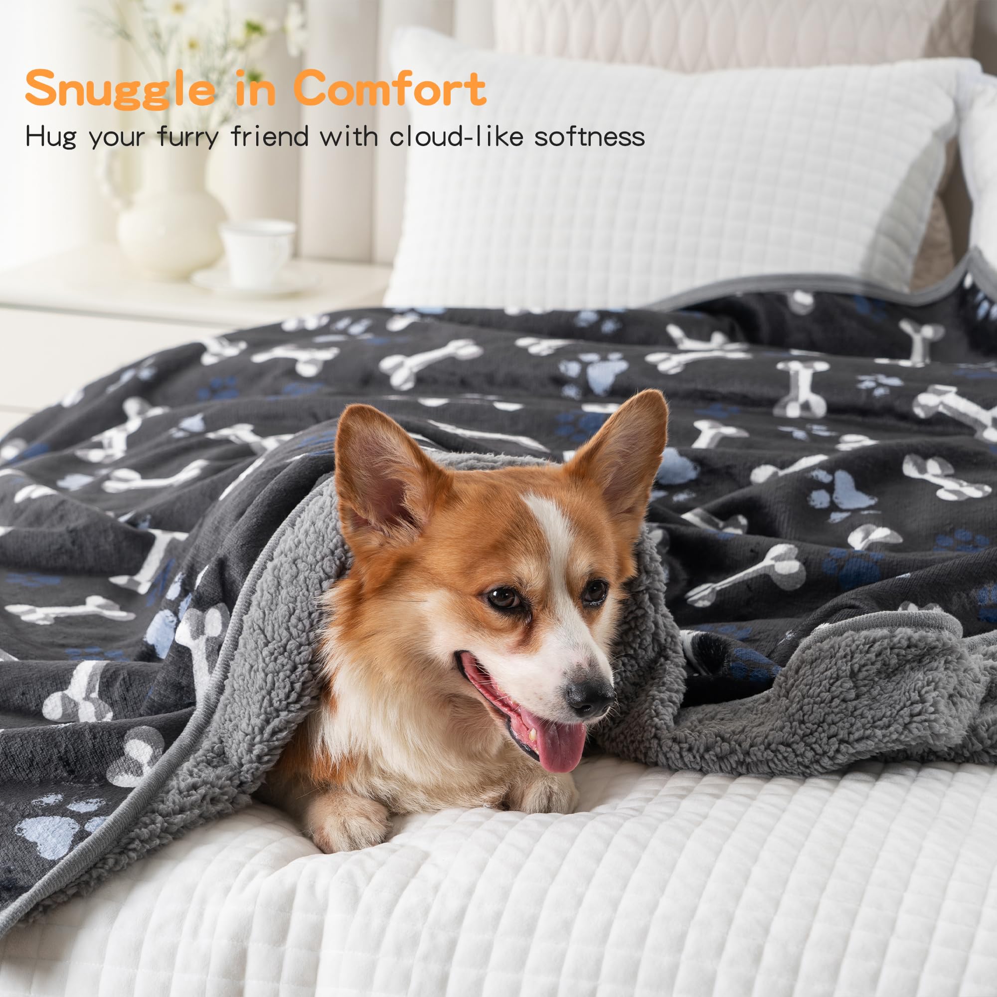 CAPT.SNOOZE machine-washable dog blanket simplifies cleanup after muddy adventures.