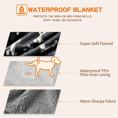 CAPT.SNOOZE navy paws design emphasizes durable pet protection on upholstery.