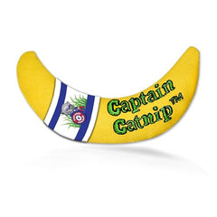 Captain Catnip cat banana toy packshot boosts curiosity and play.