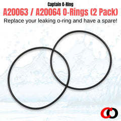 Captain O-Ring leak prevention demo illustrates how a spare seal helps maintain reliable filtration.