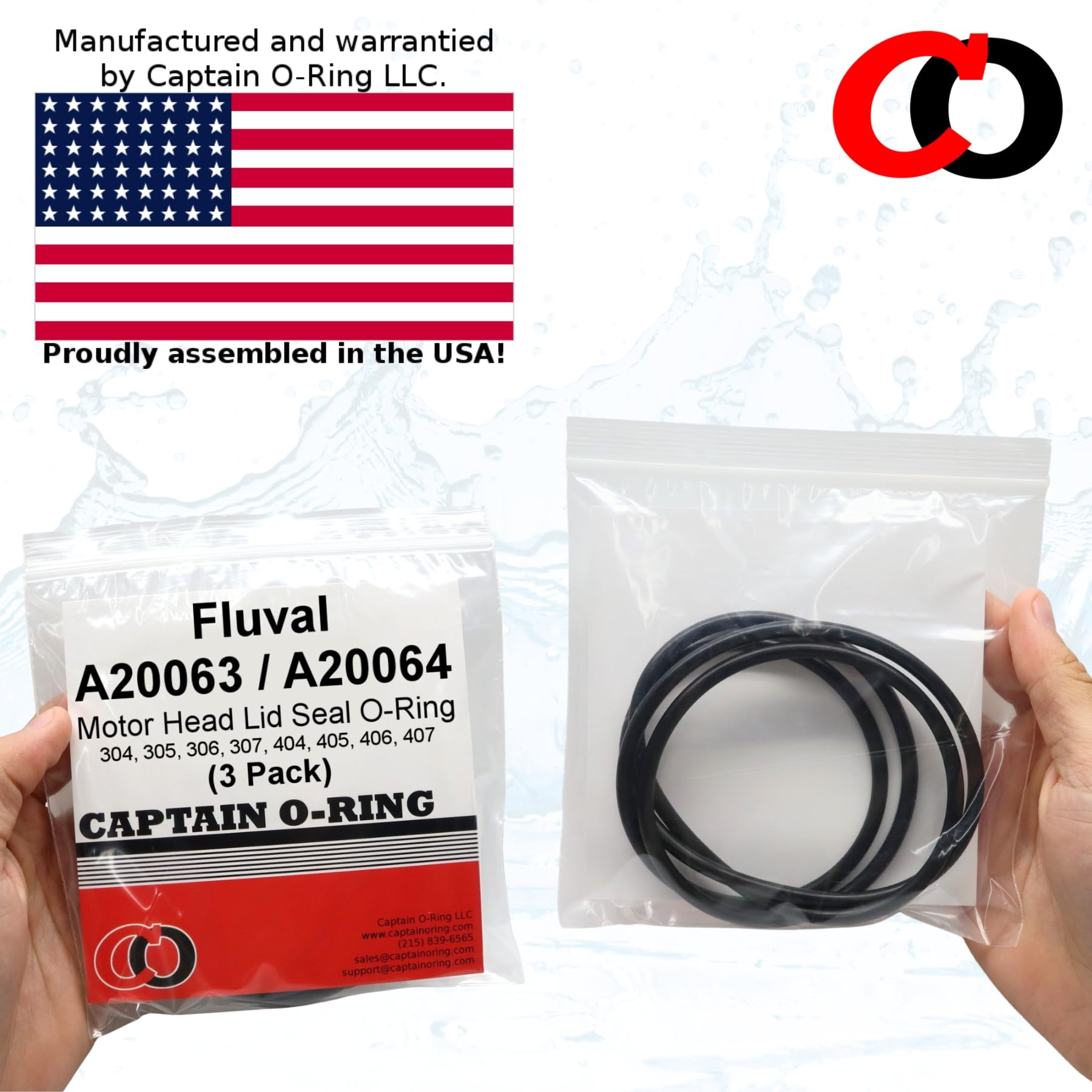 Captain O-Ring packaging with two seals underscores value and preparedness for service intervals.