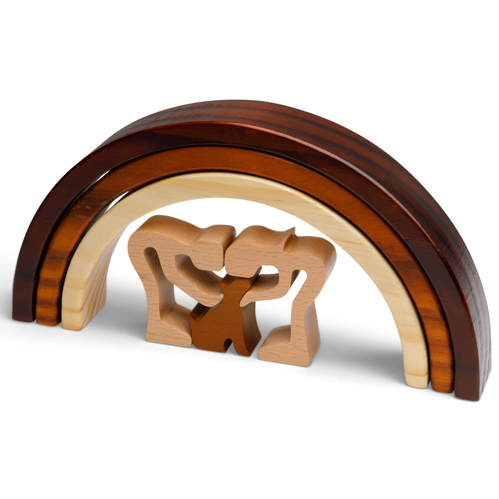 Capti Rainbow Bridge sustainable dog memorial emphasizes eco-friendly craft and lasting tribute.