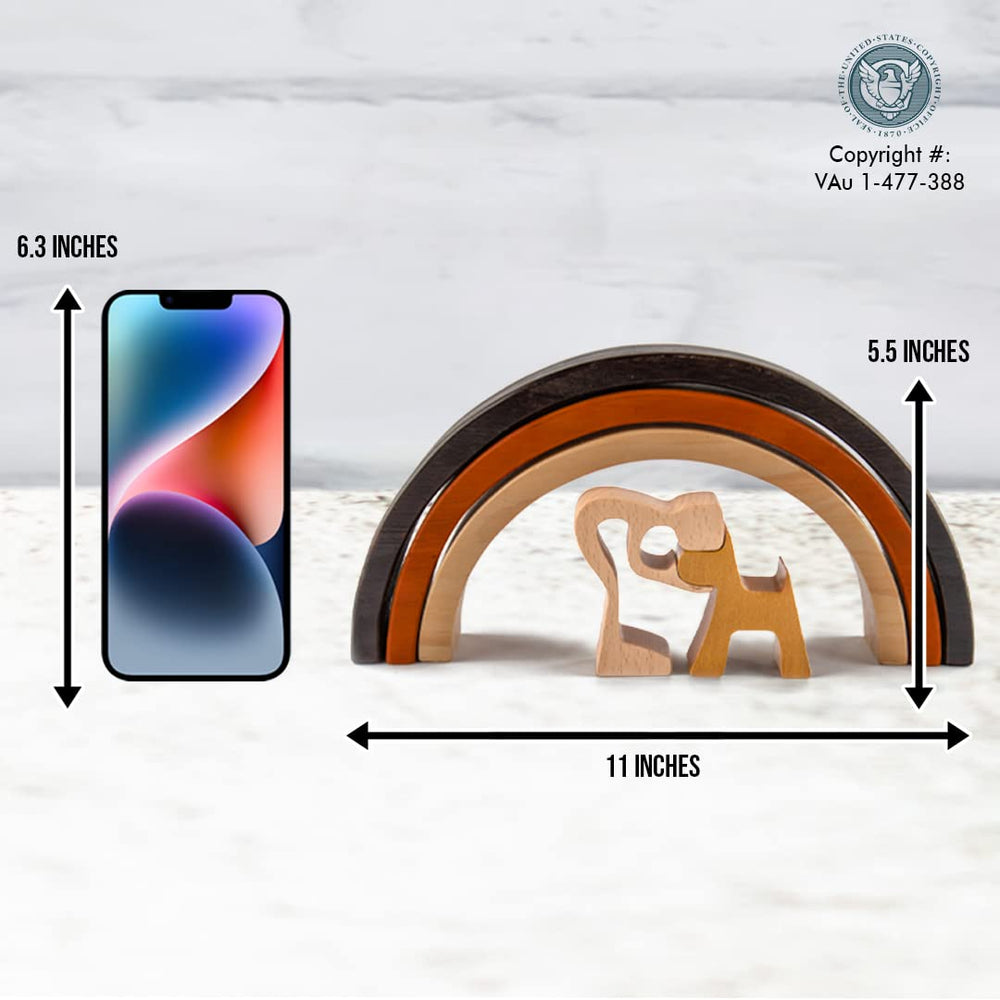 Capti Rainbow Bridge table-top display suggests a gentle focal point for grief-supporting spaces.