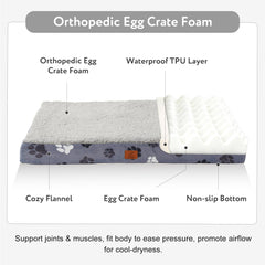 CAPT.SNOOZE orthopedic egg-crate foam-core emphasizes joint-friendly support