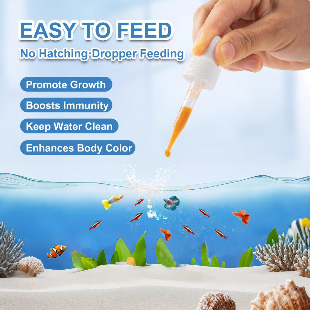 Capuca Instant Baby Brine Shrimp Food multi-species use shows corals and invertebrates compatibility.