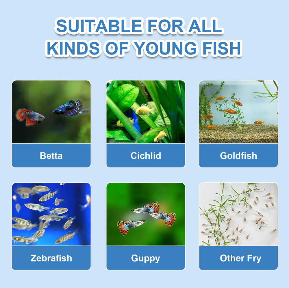Capuca Instant Baby Brine Shrimp Food aquarium-friendly formula helps keep tank water clean.