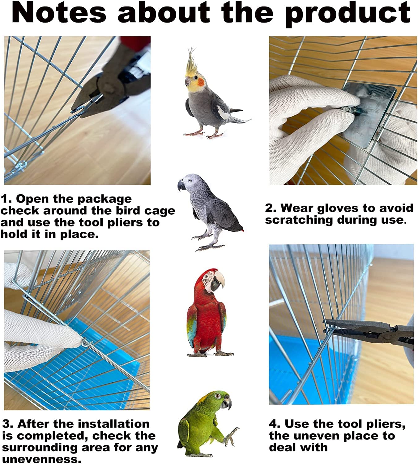 Capuca small bird travel cage blue removable tray eases maintenance.