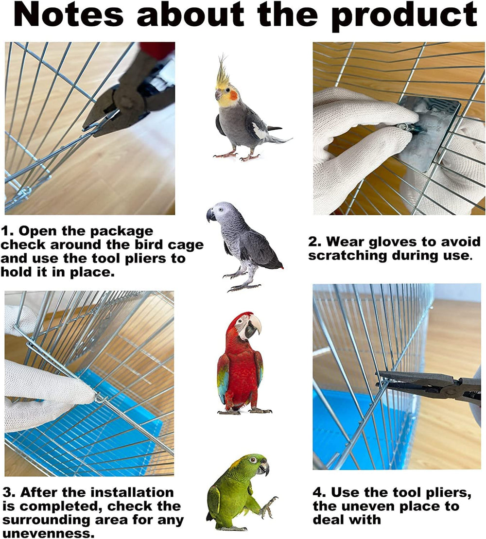 Capuca small bird travel cage blue removable tray eases maintenance.