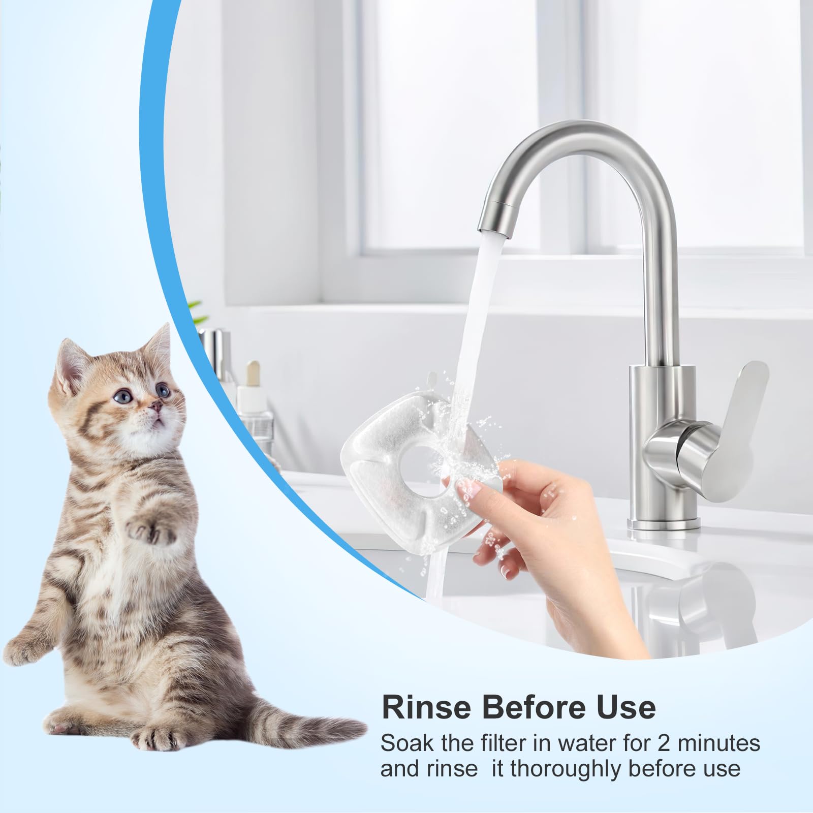 Carcent compatibility image confirms fit for 95oz and 67oz fountains with steady water flow.