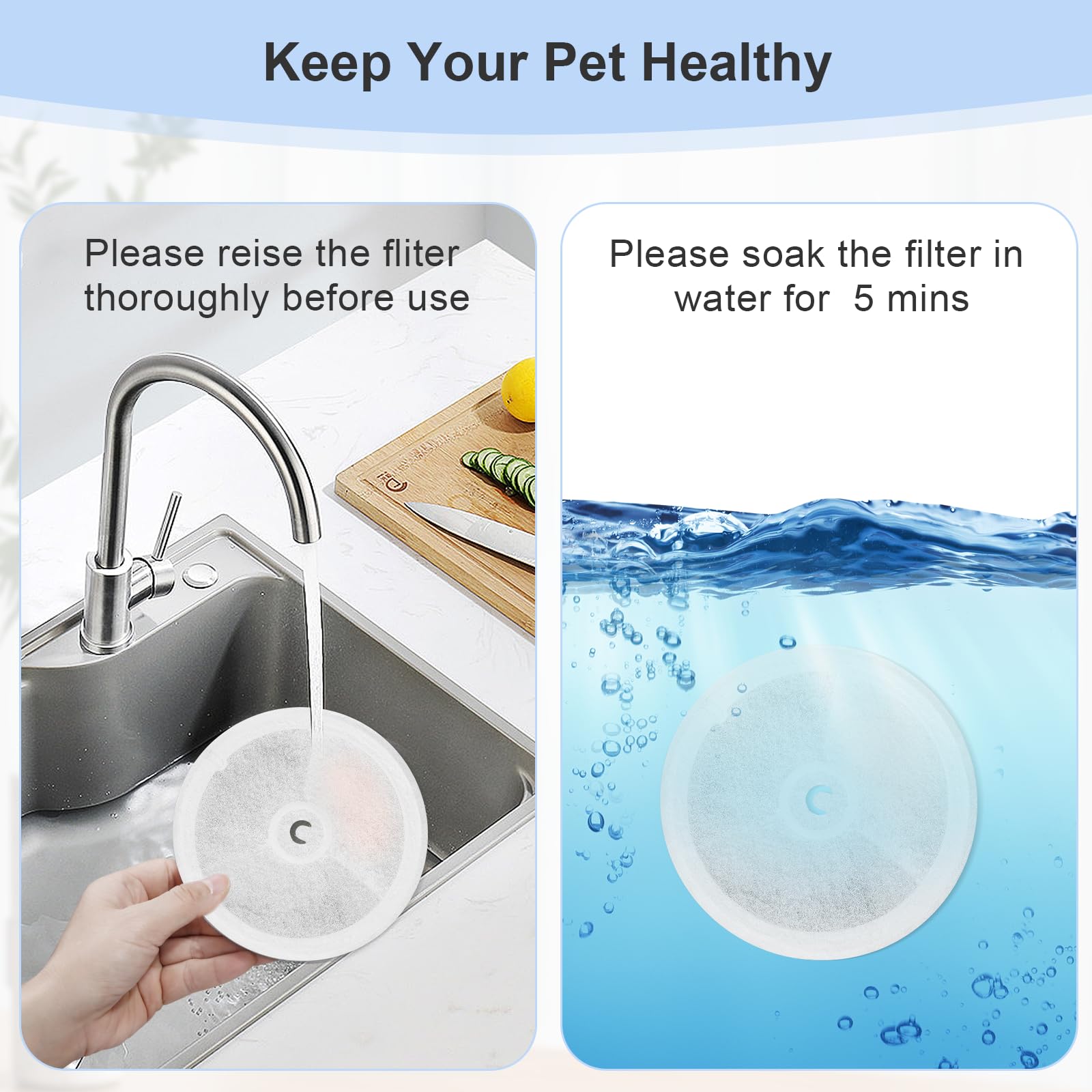 Carcent foam-pump-filter bundle demonstrates crisp maintenance and ongoing fountain care.