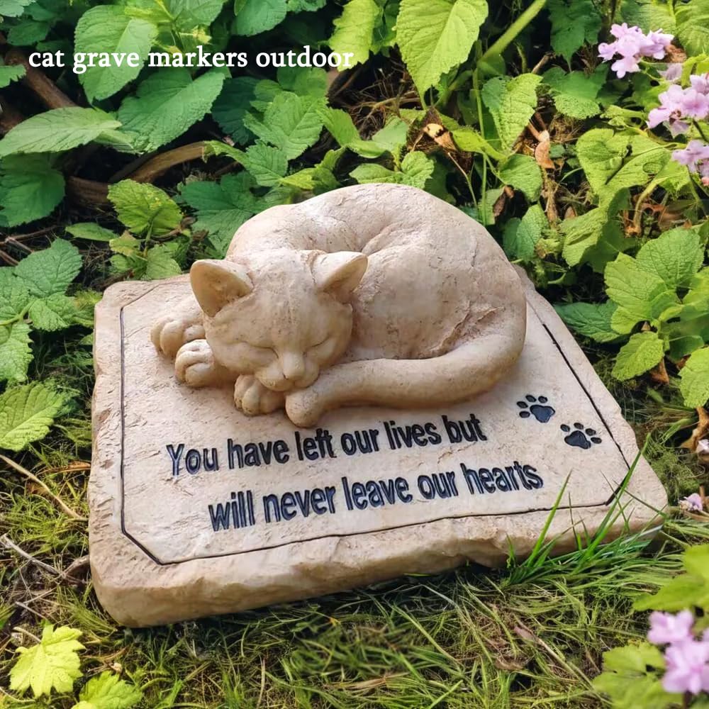 Carchistan cat memorial stone suitable for indoor or outdoor display.