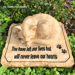 Carchistan cat memorial stone poem inscription highlights memory and sympathy.