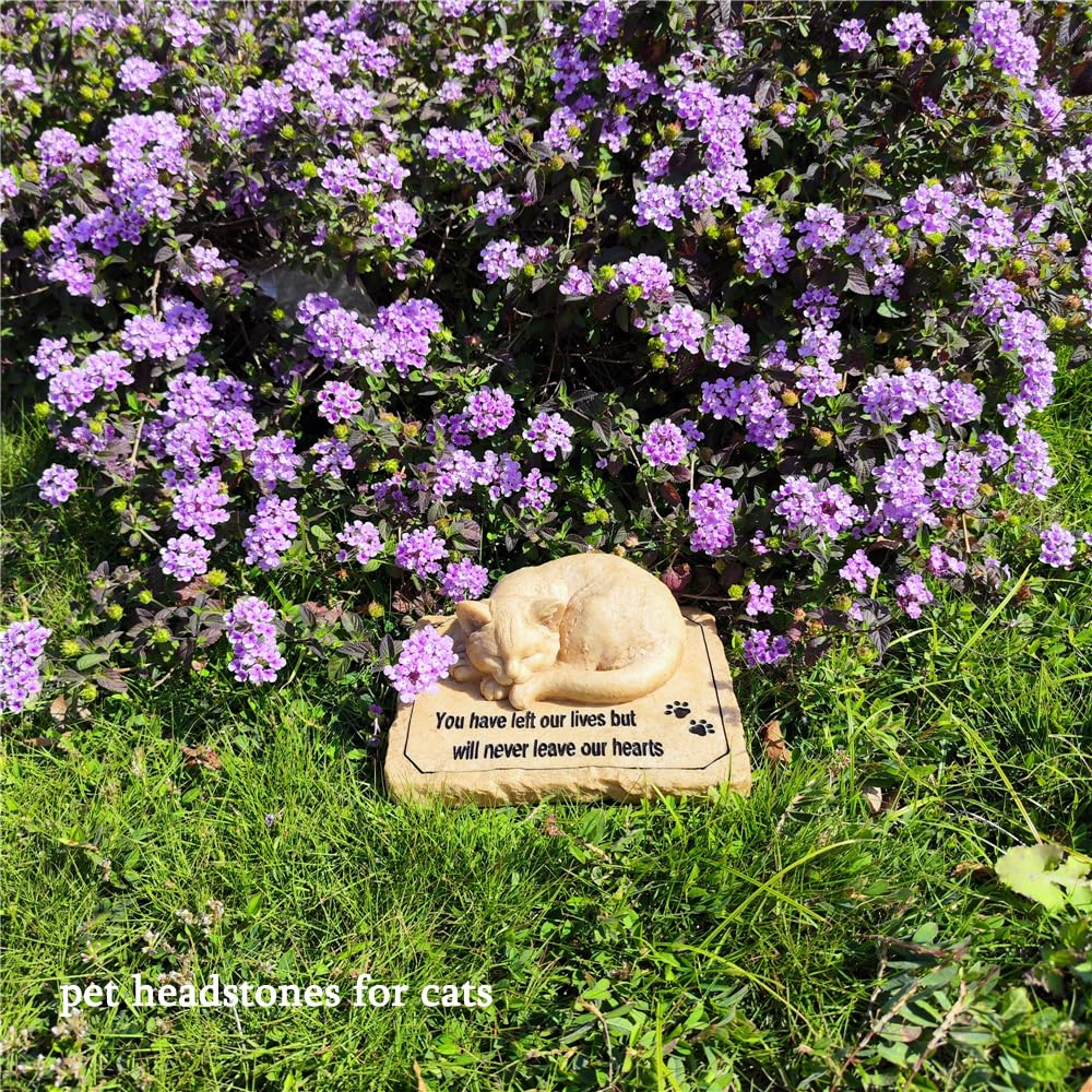 Carchistan cat memorial stone sympathy gift for grieving pet owners.