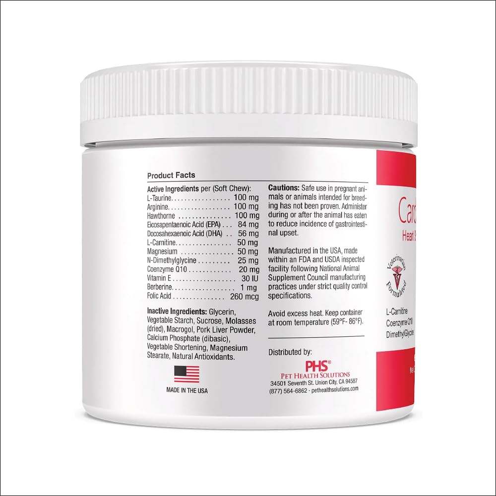 CARDIOMAX-packaging-side-view reveals a generous 60-chew supply.