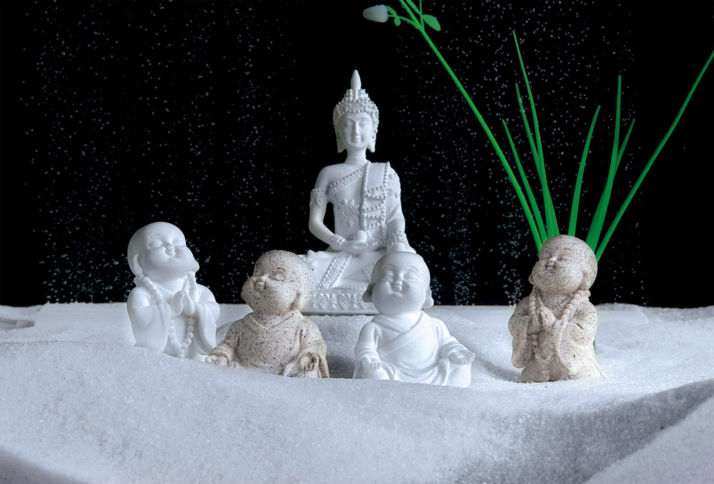 Carefree Fish Buddha statue paint-free design supports safe, breathable display.
