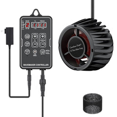 Carefree Fish DC24V Wave Maker LED display panel for precise flow control in freshwater and saltwater tanks.